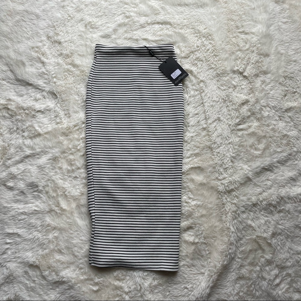 Missguided Womens Black and White Pencil Skirt Size 4 New with Tags Day to Night